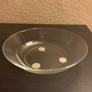 Glass candle holder / dish